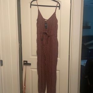 Abercrombie polka dot sleeveless one piece jumpsuit